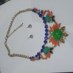 Necklace and earring